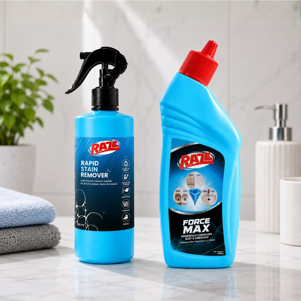 Raze Rapid Stain Remover & Force Max Combo